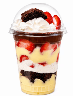Morango e Brownie