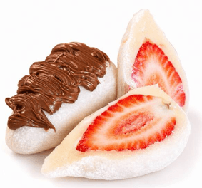 Coxinha de Morango Ninho com Nutella