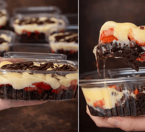 Escondidinho de Brownie
